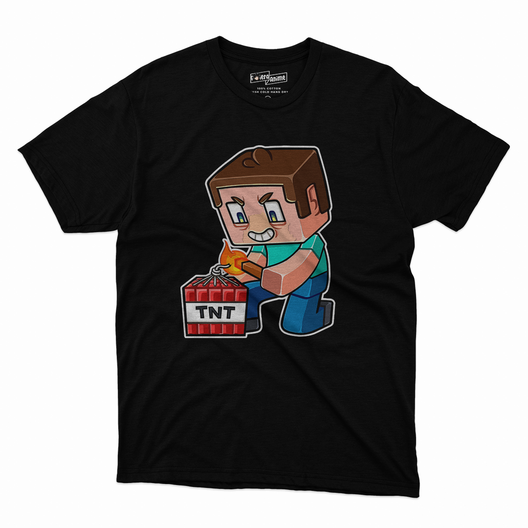 Polera Video  Juegos- Minecraft Stive